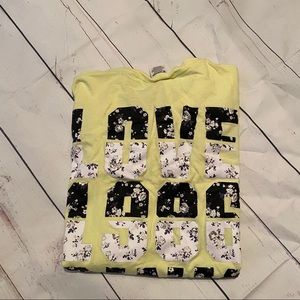 Pink long sleeve campus tee